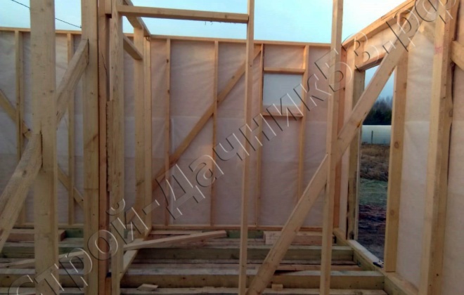 4 Каркасно-щитовой дом 7×5, 35 м², Псковская область, деревня Палкино (14)